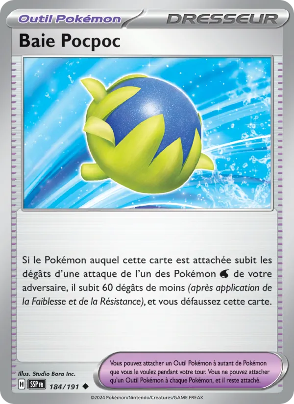 Carte Pokémon Baie Pocpoc de l'extension Étincelles Déferlantes