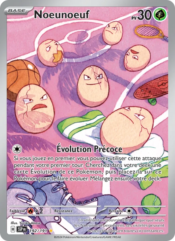 Carte Pokémon Noeunoeuf de l'extension Étincelles Déferlantes