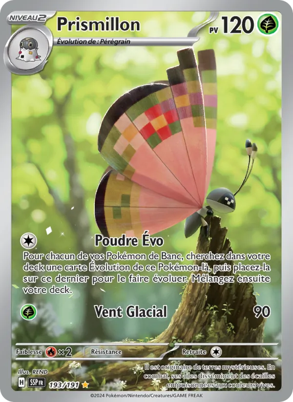 Carte Pokémon Prismillon de l'extension Étincelles Déferlantes