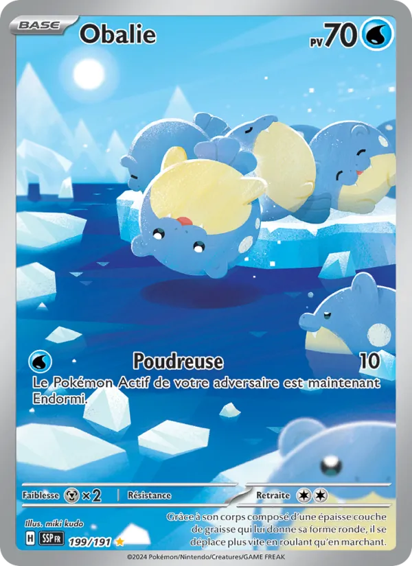 Carte Pokémon Obalie de l'extension Étincelles Déferlantes
