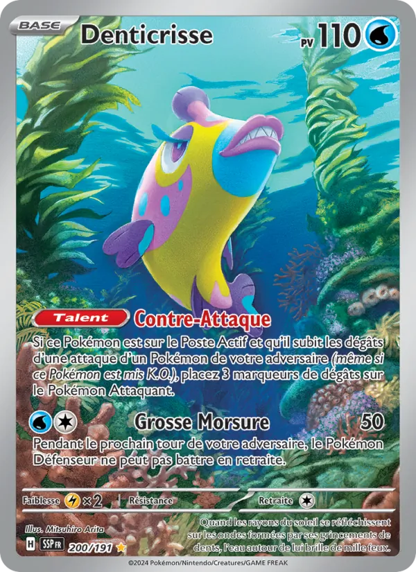 Carte Pokémon Denticrisse de l'extension Étincelles Déferlantes