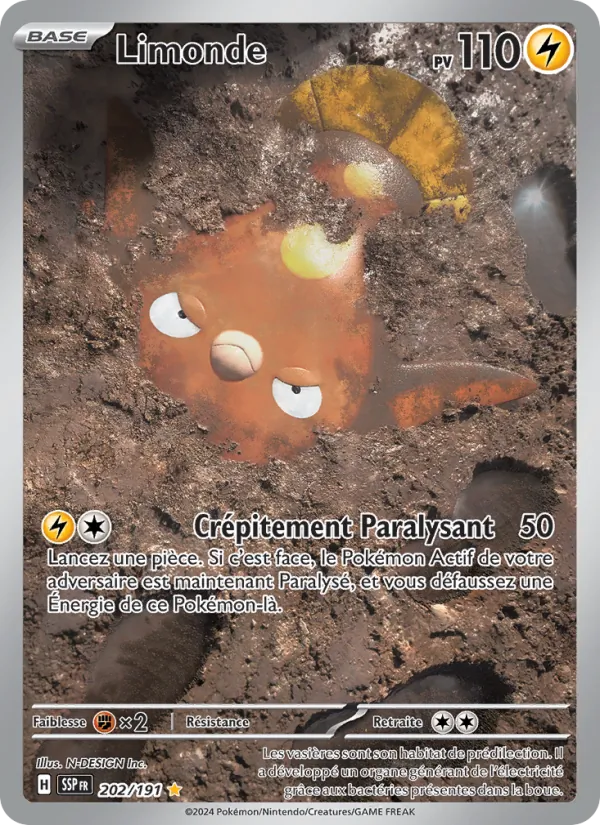 Carte Pokémon Limonde de l'extension Étincelles Déferlantes