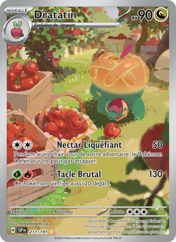 Carte Pokémon Dratatin de l'extension Étincelles Déferlantes