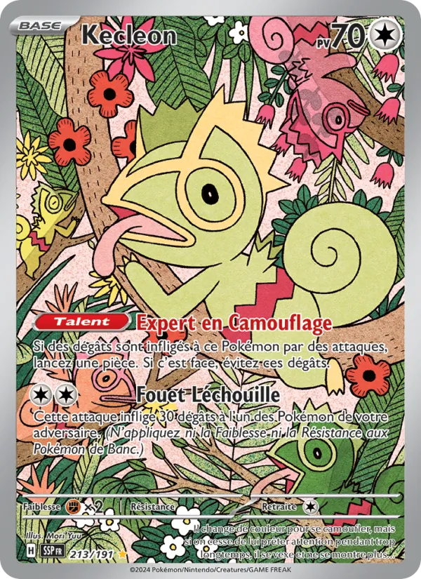 Carte Pokémon Kecleon de l'extension Étincelles Déferlantes