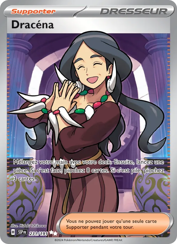 Carte Pokémon Dracéna de l'extension Étincelles Déferlantes
