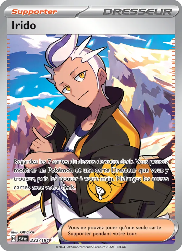 Carte Pokémon Irido de l'extension Étincelles Déferlantes