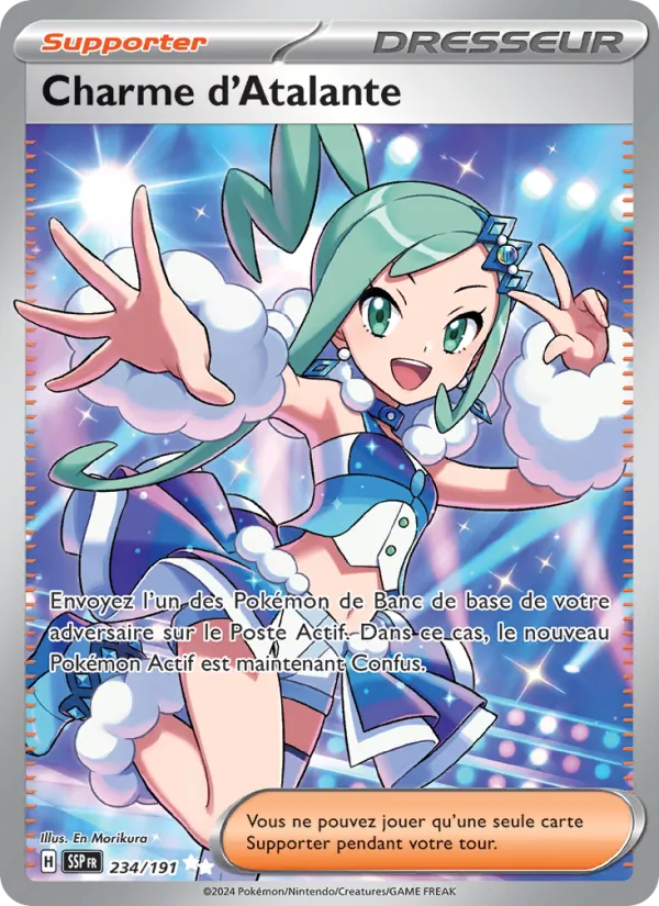 Carte Pokémon Charme d'Atalante de l'extension Étincelles Déferlantes