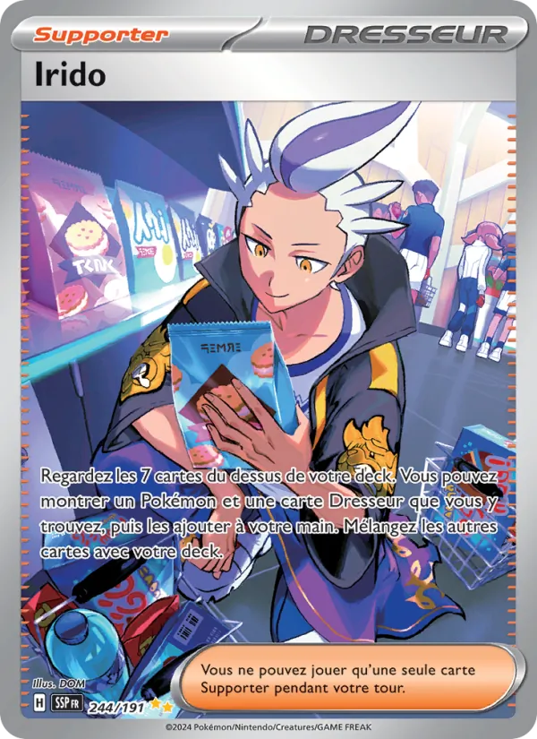 Carte Pokémon Irido de l'extension Étincelles Déferlantes