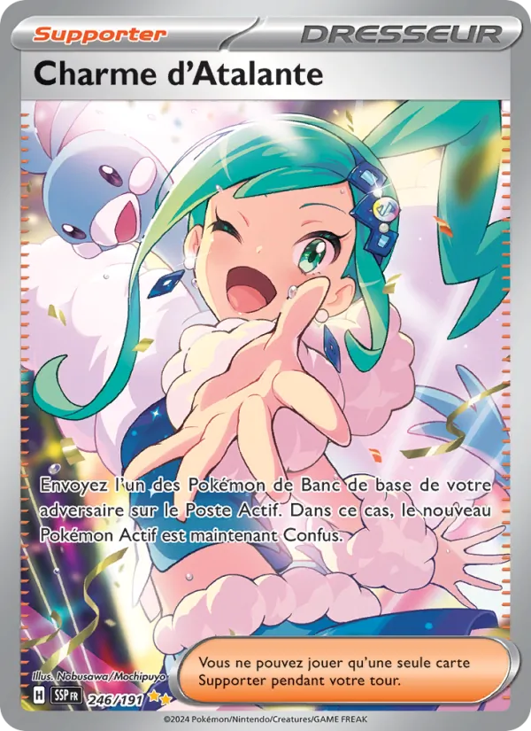 Carte Pokémon Charme d'Atalante de l'extension Étincelles Déferlantes