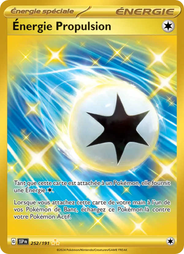Carte Pokémon Énergie Propulsion de l'extension Étincelles Déferlantes
