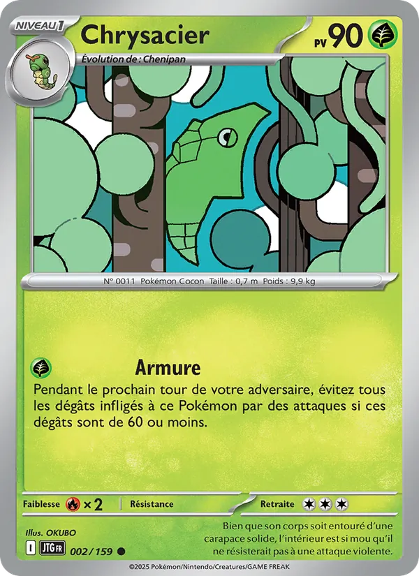 Carte Pokémon Chrysacier de l'extension Aventures Ensemble