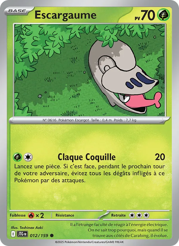 Carte Pokémon Escargaume de l'extension Aventures Ensemble