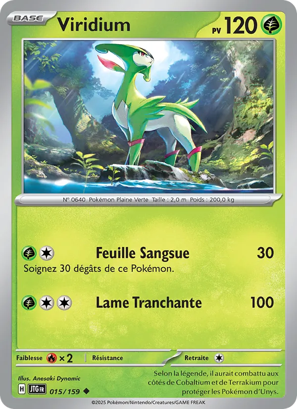 Carte Pokémon Viridium de l'extension Aventures Ensemble