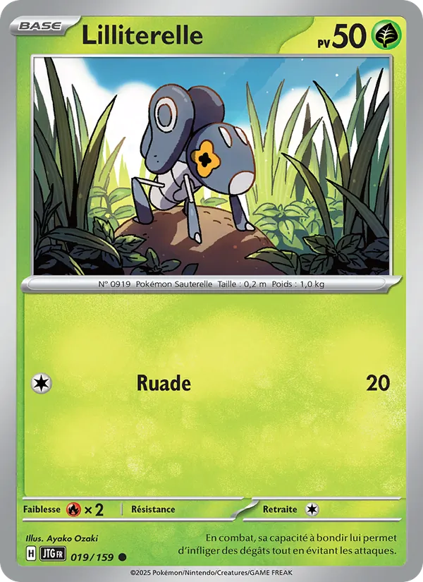 Carte Pokémon Lilliterelle de l'extension Aventures Ensemble