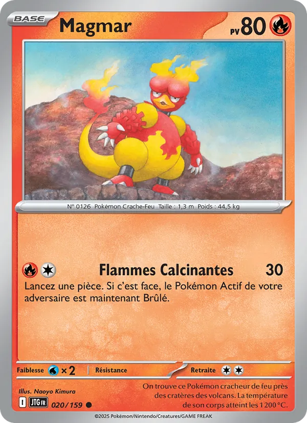 Carte Pokémon Magmar de l'extension Aventures Ensemble