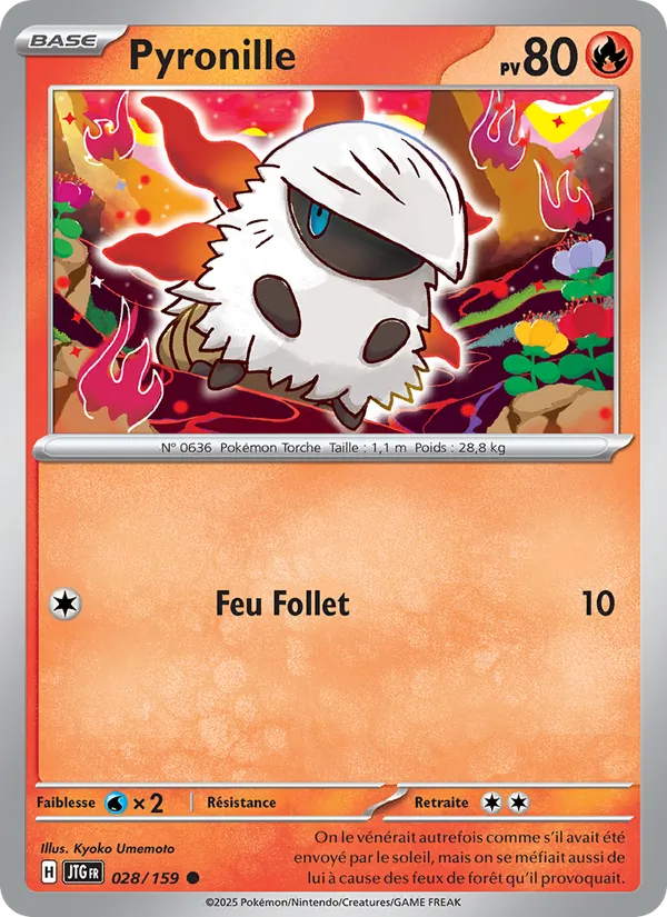 Carte Pokémon Pyronille de l'extension Aventures Ensemble