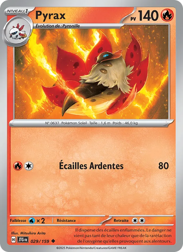 Carte Pokémon Pyrax de l'extension Aventures Ensemble