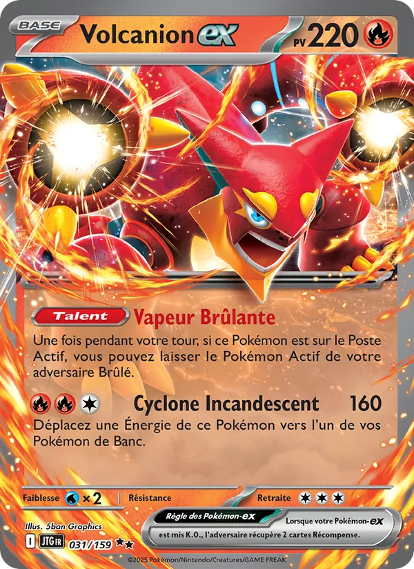 Carte Pokémon Volcanion-ex de l'extension Aventures Ensemble