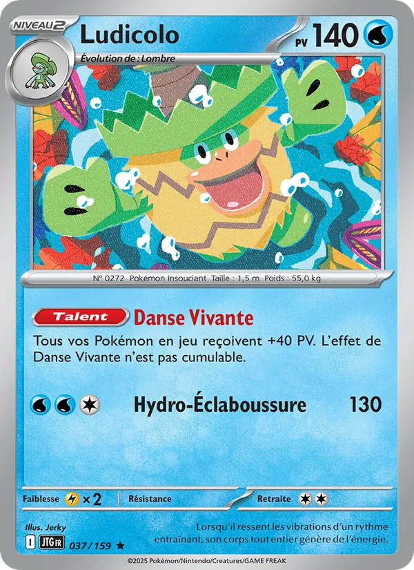 Carte Pokémon Ludicolo de l'extension Aventures Ensemble