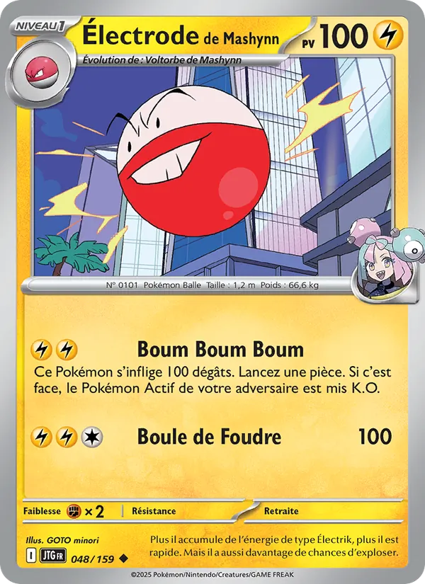 Carte Pokémon Électrode de Mashynn de l'extension Aventures Ensemble