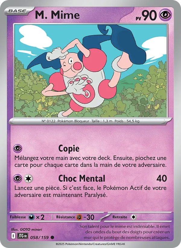 Carte Pokémon M. Mime de l'extension Aventures Ensemble