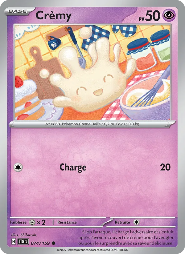 Carte Pokémon Crèmy de l'extension Aventures Ensemble