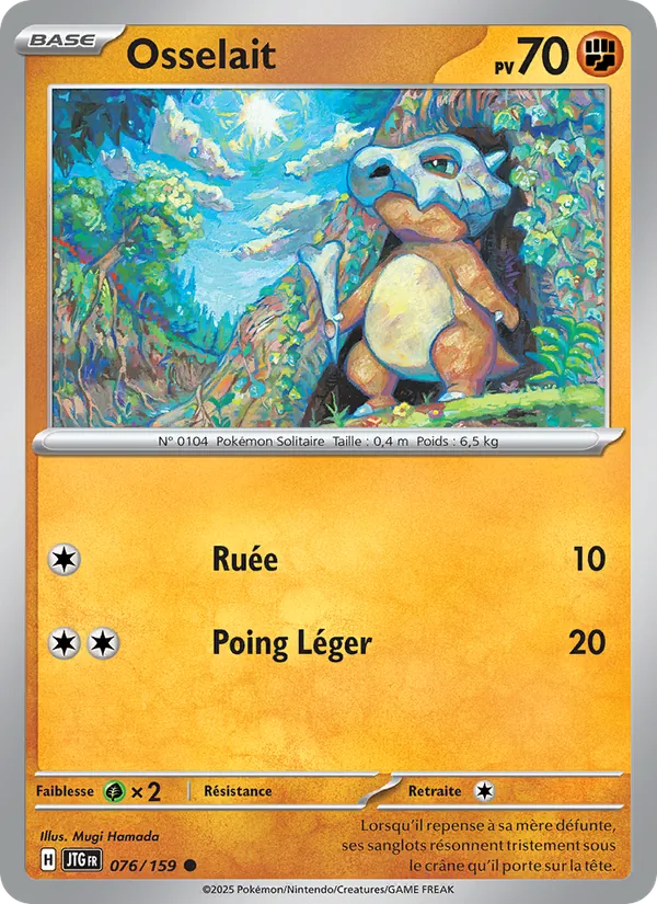 Carte Pokémon Osselait de l'extension Aventures Ensemble