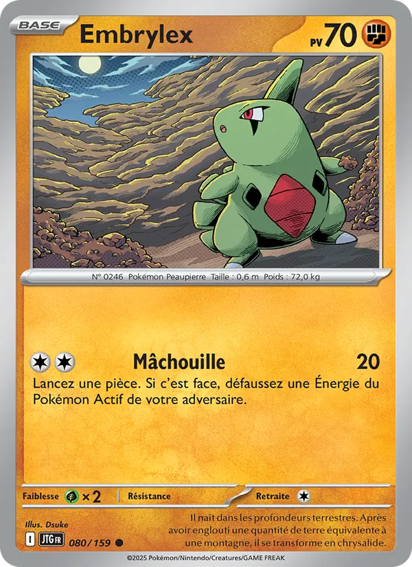 Carte Pokémon Embrylex de l'extension Aventures Ensemble