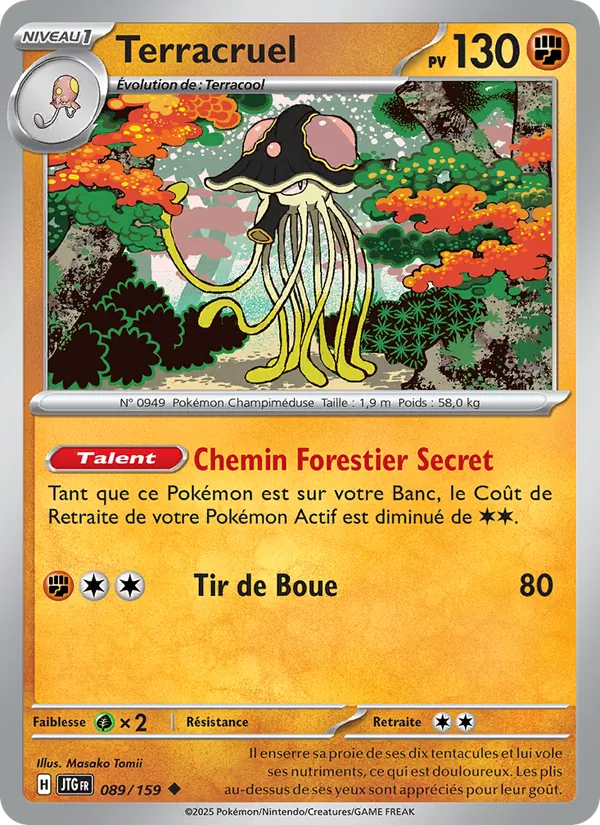 Carte Pokémon Terracruel de l'extension Aventures Ensemble