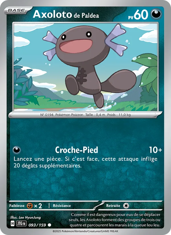 Carte Pokémon Axoloto de Paldea de l'extension Aventures Ensemble