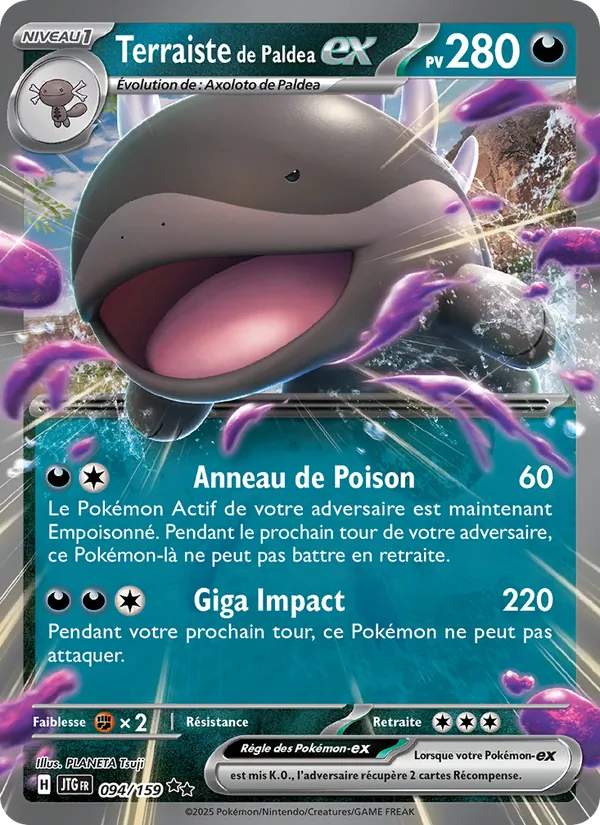 Carte Pokémon Terraiste de Paldea-ex de l'extension Aventures Ensemble