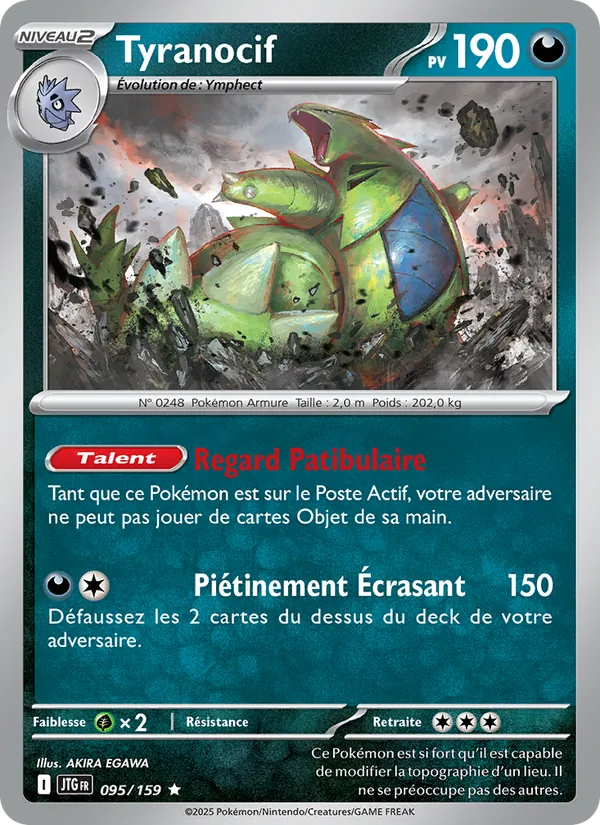 Carte Pokémon Tyranocif de l'extension Aventures Ensemble