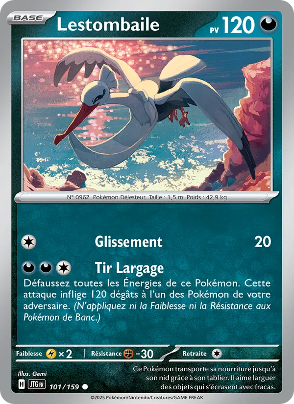 Carte Pokémon Lestombaile de l'extension Aventures Ensemble