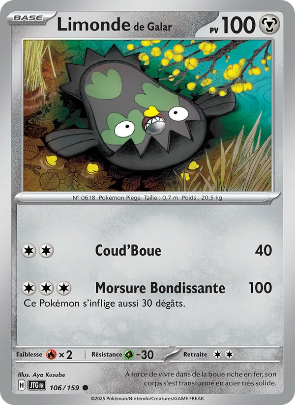Carte Pokémon Limonde de Galar de l'extension Aventures Ensemble