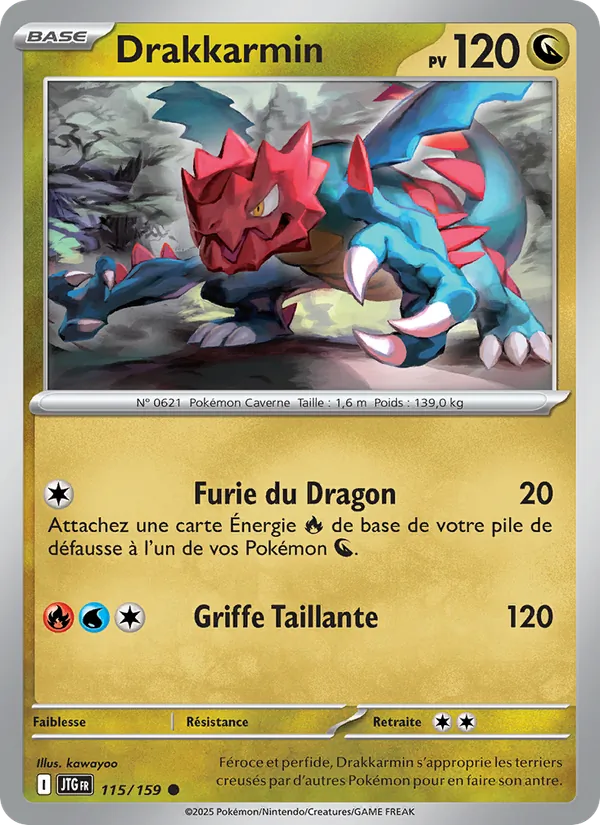 Carte Pokémon Drakkarmin de l'extension Aventures Ensemble