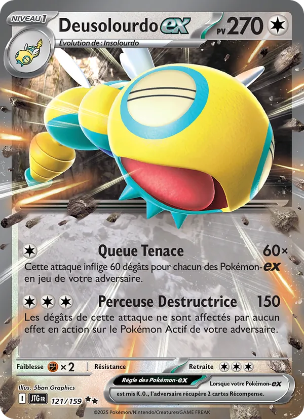 Carte Pokémon Deusolourdo-ex de l'extension Aventures Ensemble