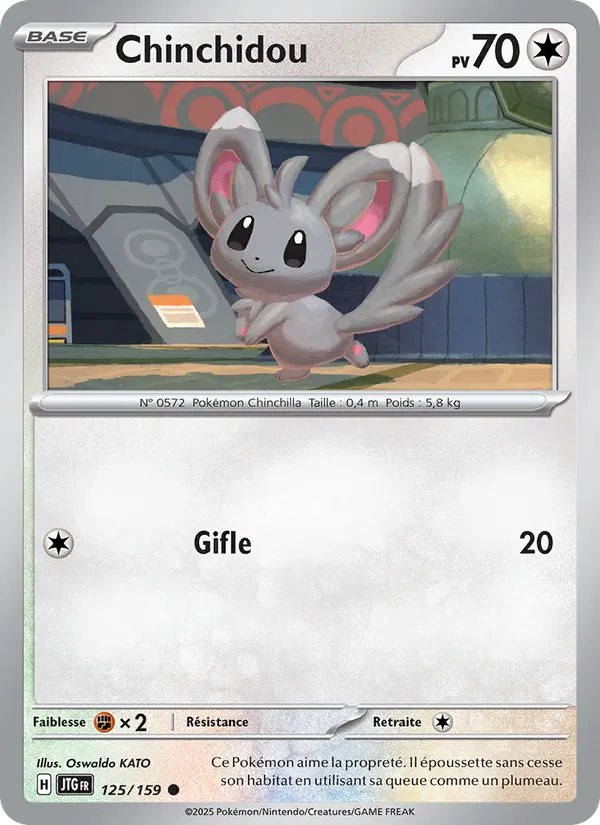 Carte Pokémon Chinchidou de l'extension Aventures Ensemble