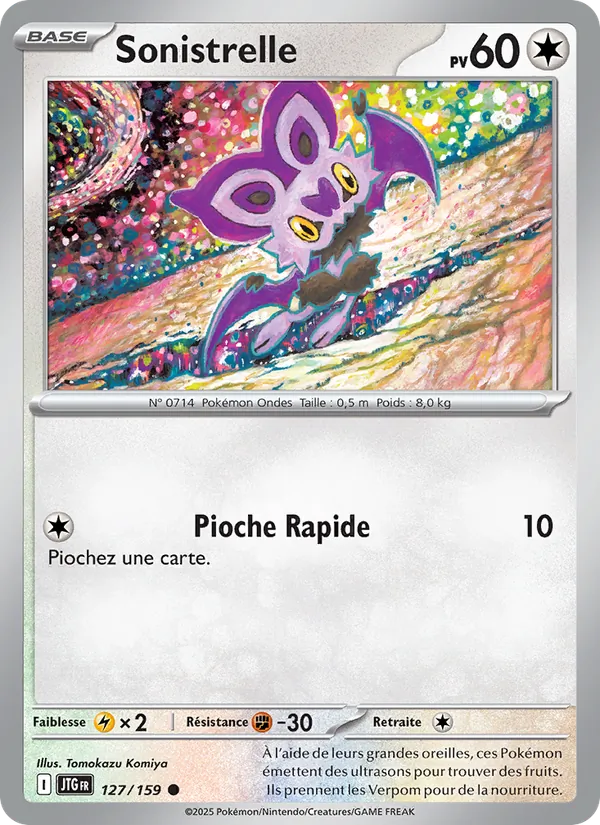 Carte Pokémon Sonistrelle de l'extension Aventures Ensemble