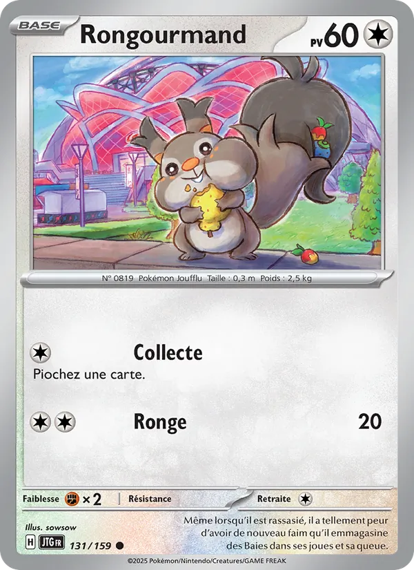 Carte Pokémon Rongourmand de l'extension Aventures Ensemble