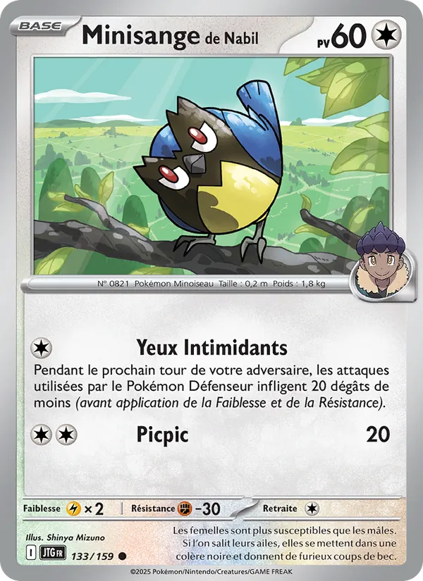 Carte Pokémon Minisange de Nabil de l'extension Aventures Ensemble