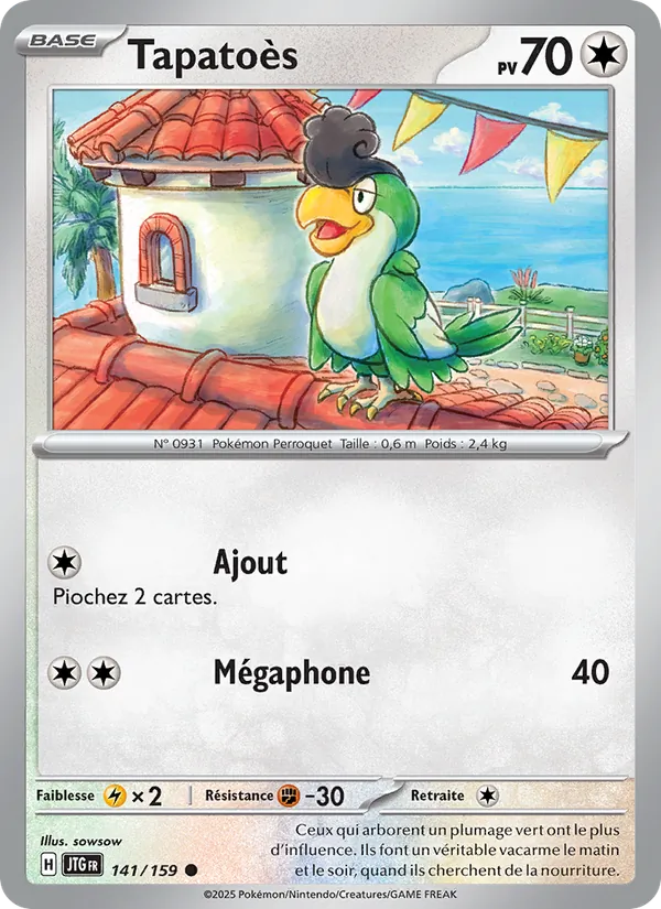 Carte Pokémon Tapatoès de l'extension Aventures Ensemble