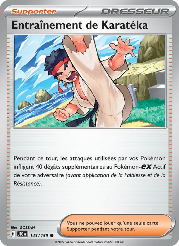Carte Pokémon Entraînement de Karatéka de l'extension Aventures Ensemble