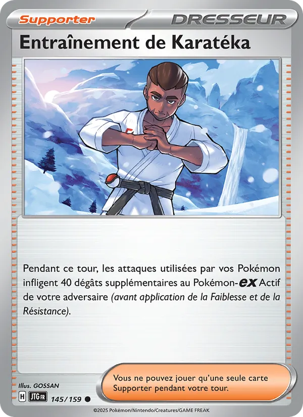 Carte Pokémon Entraînement de Karatéka de l'extension Aventures Ensemble