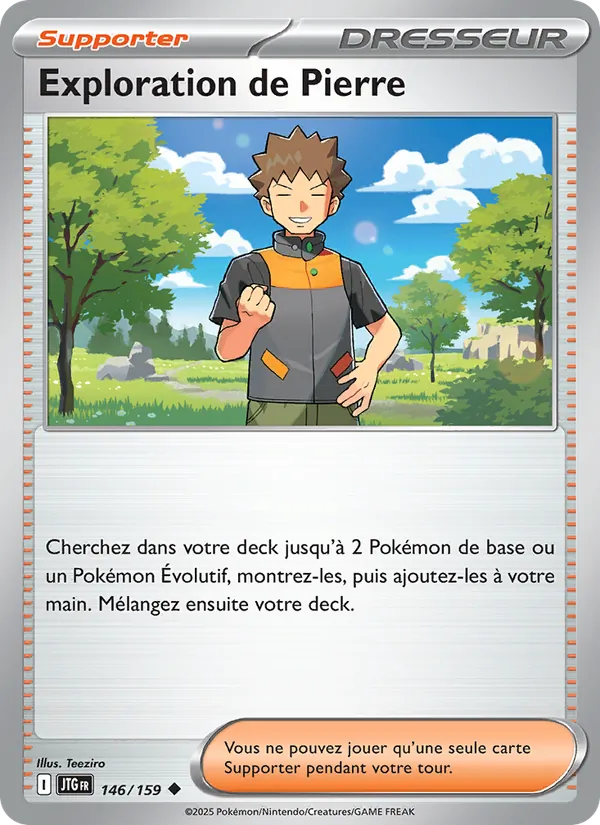 Carte Pokémon Exploration de Pierre de l'extension Aventures Ensemble