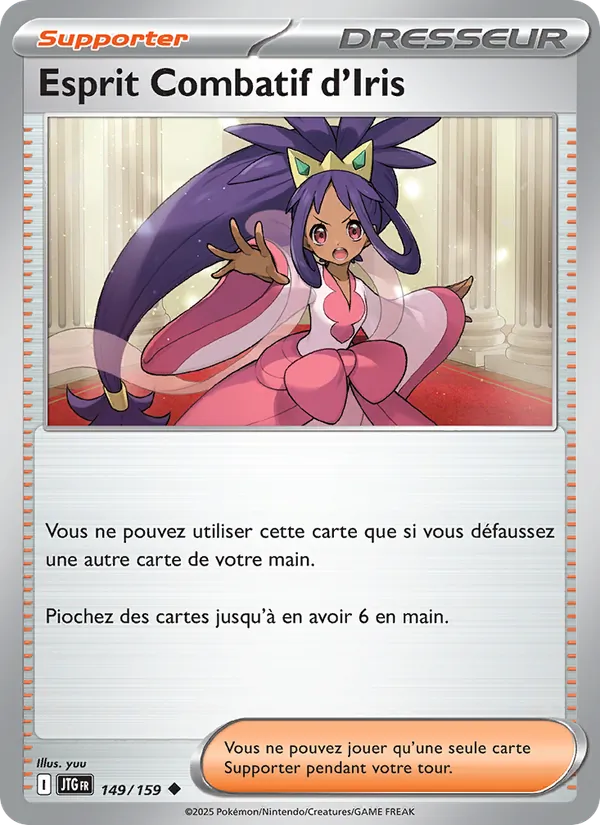 Carte Pokémon Esprit Combatif d'Iris de l'extension Aventures Ensemble
