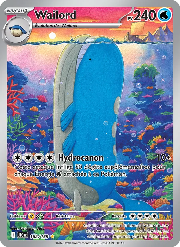 Carte Pokémon Wailord de l'extension Aventures Ensemble