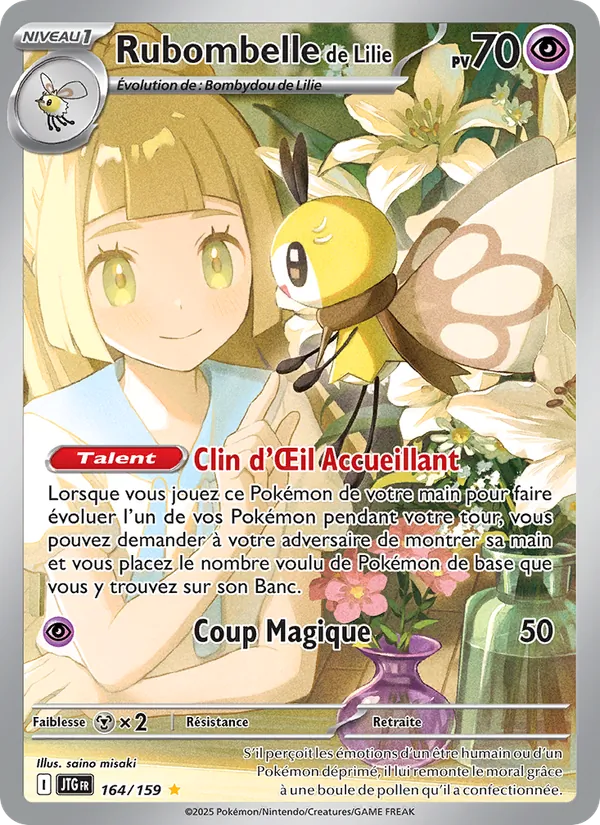 Carte Pokémon Rubombelle de Lilie de l'extension Aventures Ensemble