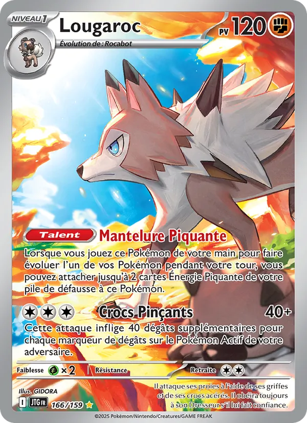 Carte Pokémon Lougaroc de l'extension Aventures Ensemble