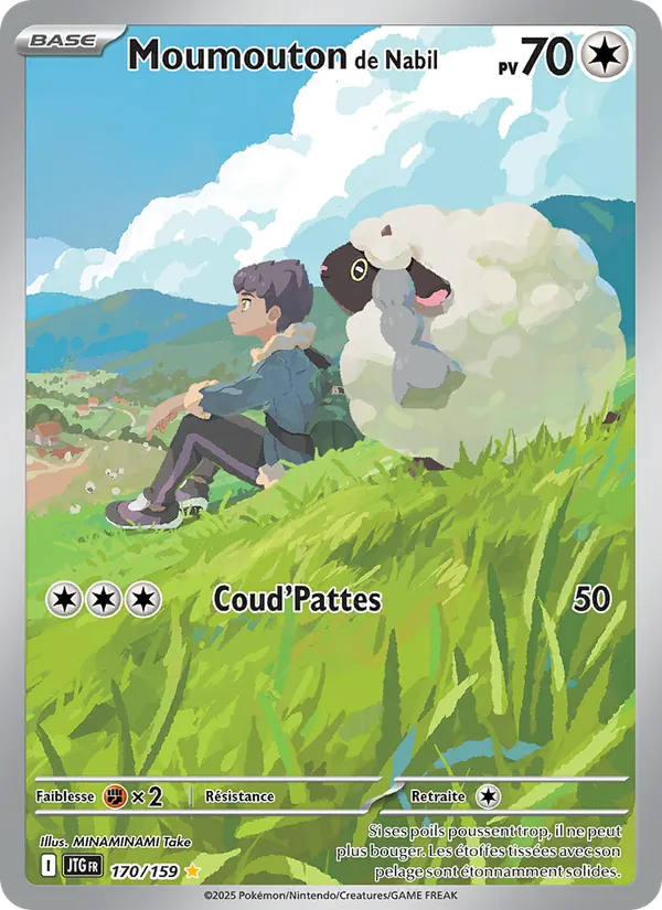 Carte Pokémon Moumouton de Nabil de l'extension Aventures Ensemble