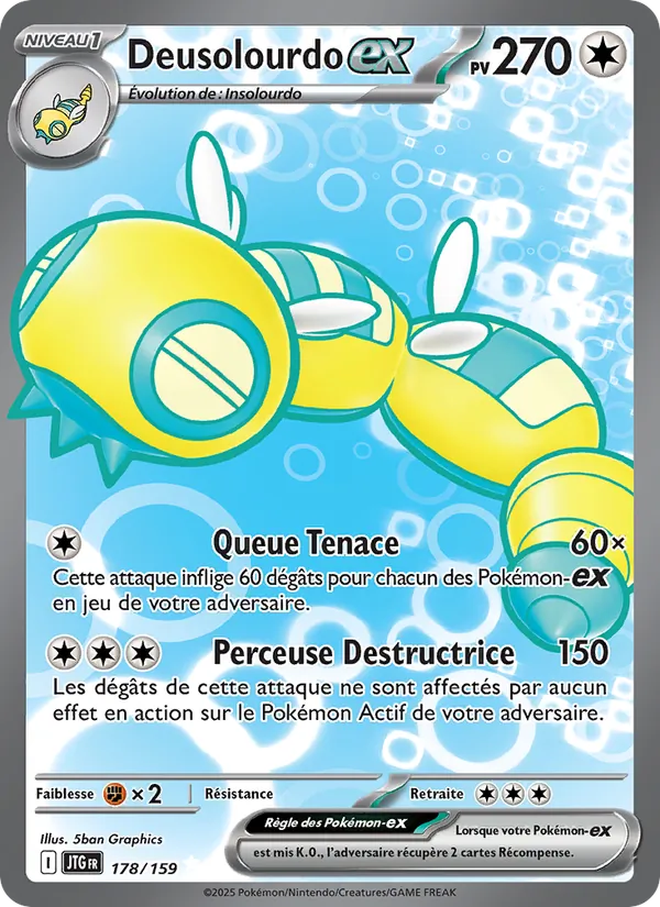 Carte Pokémon Deusolourdo-ex de l'extension Aventures Ensemble